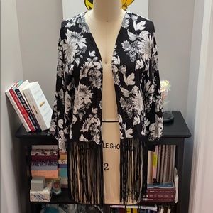 💫 Floral & Fringe Kimono